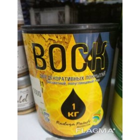 Лак для декоративных покрытий Воск полуглянцевый 1 кг