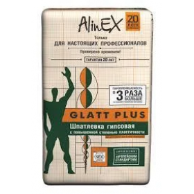 Шпатлевка Alinex Glatt Plus универсальная гипсовая 25 кг Шпатлевка Alinex Glatt Plus универсальная гипсовая 25 кг