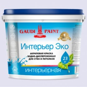 Краска интерьерная «Интерьер Эко» GAUDI PAINT 4кг