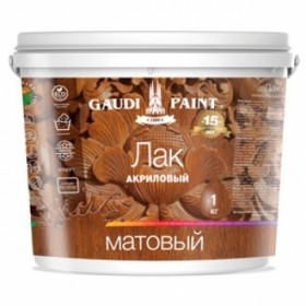 Лак матовый Gaudi Paint 1кг