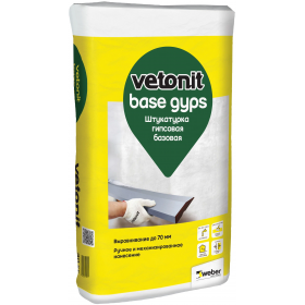 Штукатурка гипсовая базовая Vetonit base gyps 30кг