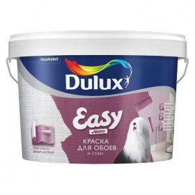 Краска Dulux EASY для обоев и стен матовая BC 2,25л