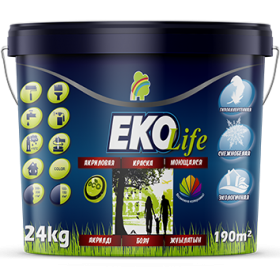 Краска супермоющаяся, Eko Life 24 кг